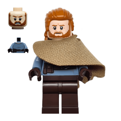 Фигурка Lego Джедай Ben Kenobi Star Wars sw1224 Б/У - Retromagaz