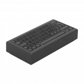 Плитка Lego Декоративная 4шт Groove with Computer Keyboard Standard Pattern 1 x 2 3069bpb0030 4200903 4493478 Dark Bluish Grey Б/У