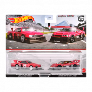 Машинка Premium Hot Wheels 2шт Nissan Skyline Silhouette / LB-ER34 Super Silhouette 2-Packs 1:64 HBL96/HKF49 Red