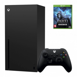 Набор Консоль Microsoft Xbox Series X 1TB Black Б/У  + Игра S.T.A.L.K.E.R. 2: Серце Чорнобиля (Heart of Chornobyl) Collector's Edition Українська Озвучка Новый