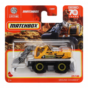 Машинка Велике Місто Matchbox Ground Grabber Екскава́тор Adventure 1:64 HXM64 Yellow