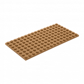 Пластина Lego Звичайна 2шт 8 x 16 92438 4624163 Dark Tan Б/У