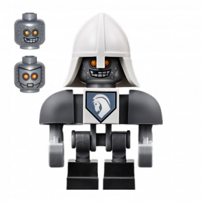 Фигурка Lego Denizens of Knighton Lance Bot White Helmet Nexo Knights nex091 Б/У - Retromagaz