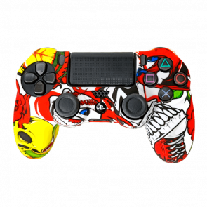 Чохол Силіконовий RMC PlayStation 4 Monsters White Red Новий