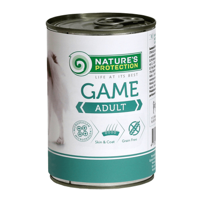 Влажный Корм Nature's Protection для Собак с Пищевой Аллергией Nature's Protection Adult Game 400g - Retromagaz