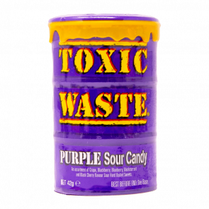 Конфеты Toxic Waste Purple Sour Candy 42g