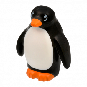 Фігурка Lego Земля Penguin with Flippers and Stud on Back with Orange Beak Animals 26076pb01 6160317 Black Б/У