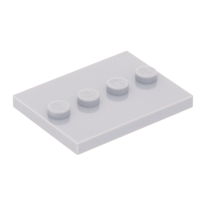 Плитка Lego Модифікована 4шт 4 Studs in Center 3 x 4 88646 17836 6079461 Light Bluish Grey Б/У - Retromagaz