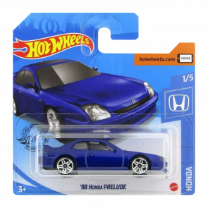 Машинка Базовая Hot Wheels '98 Honda Prelude Honda 1:64 GHF15 Dark Blue - Retromagaz