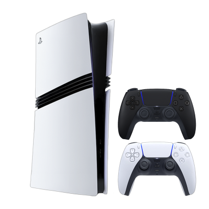 Набор Консоль Sony PlayStation 5 Pro 2TB White Новый  + Геймпад Беспроводной DualSense Midnight Black - Retromagaz