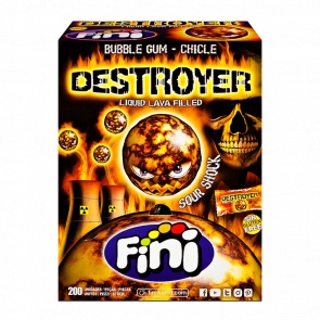 Набор Жевательная Резинка Fini Destroyer Gum Halloween 10g 100шт - Retromagaz