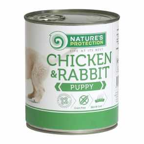 Влажный Корм Nature's Protection для Собак Nature's Protection Puppy Курица и Кролик 400g - Retromagaz