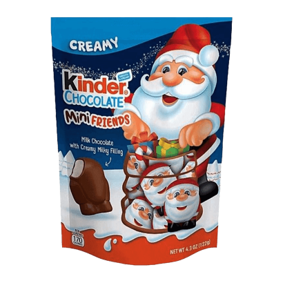 Конфеты Kinder Шоколадные Mini Friends Santa с Молоком 122g - Retromagaz