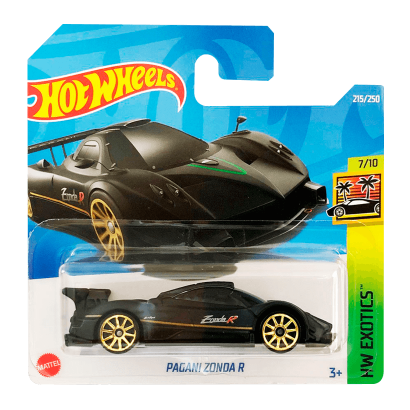 Машинка Базова Hot Wheels Pagani Zonda R Exotics 1:64 HCT02 Black - Retromagaz