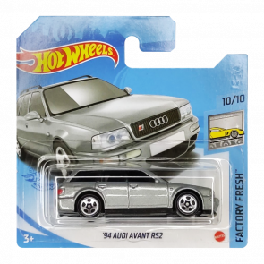 Машинка Базовая Hot Wheels '94 Audi Avant RS2 Factory Fresh 1:64 GTB75 Silver - Retromagaz