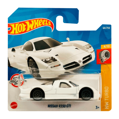 Машинка Базовая Hot Wheels Nissan R390 GTI Turbo 1:64 HCT77 White - Retromagaz