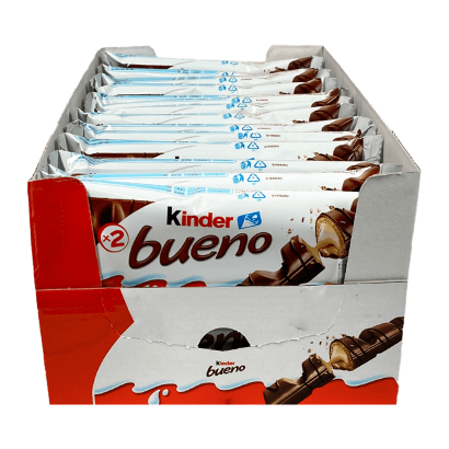 Набір Батончик Kinder Bueno 2 Pieces 43g 30шт - Retromagaz