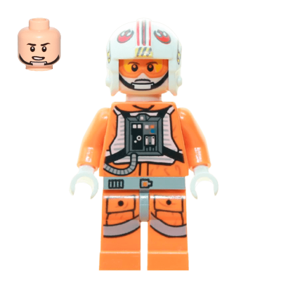 Фигурка Lego Джедай Luke Skywalker Pilot Printed Legs Star Wars sw0461 Б/У - Retromagaz