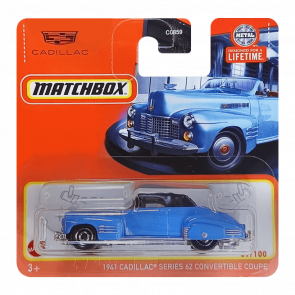 Машинка Велике Місто Matchbox '41 Cadillac Series 62 Showroom 1:64 GKK27/HVL57/HVN85 Blue - Retromagaz