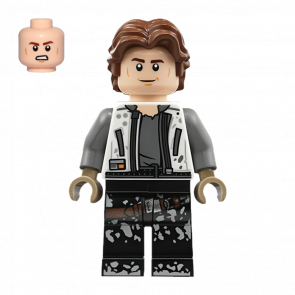 Фігурка Lego Повстанець Han Solo White Jacket Black Legs Star Wars sw0915 Б/У - Retromagaz