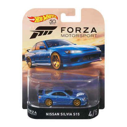 Машинка Premium Hot Wheels Nissan Silvia S15 Forza Rep. Entertainment 1:64 FLD19 Blue - Retromagaz