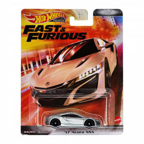 Машинка Premium Hot Wheels '17 Acura NSX Fast & Furious 1:64 HCP30 Silver - Retromagaz