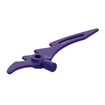 Оружие Lego Топор 20шт Crescent Blade Serrated with Bar 98141 4651825 Dark Purple Б/У - Retromagaz