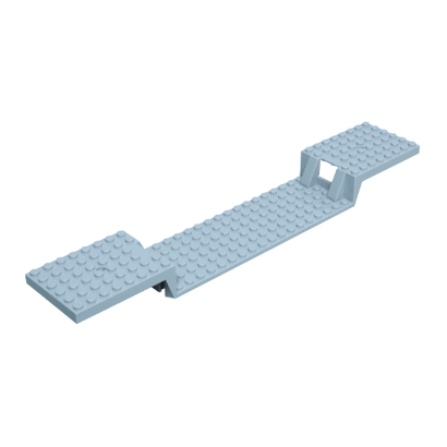 Для Поїзда Lego Основа Split-Level without Bottom Tubes 6 x 34 87058 4616995 Light Bluish Grey Б/У - Retromagaz