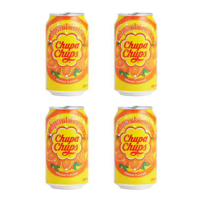 Набор Напиток Chupa Chups Orange Flavour 345ml 4шт - Retromagaz