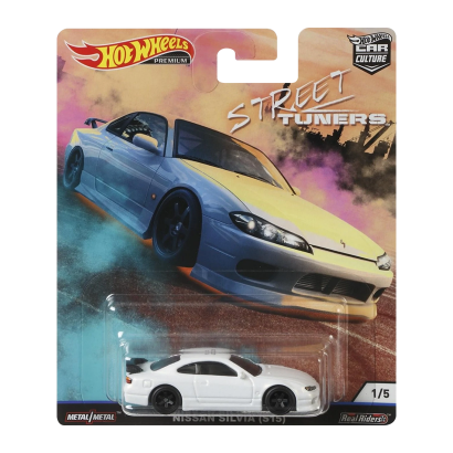 Машинка Premium Hot Wheels Nissan Silvia (S14) Street Tuners 1:64 FYN79 White - Retromagaz