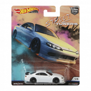 Машинка Premium Hot Wheels Nissan Silvia (S14) Street Tuners 1:64 FYN79 White - Retromagaz