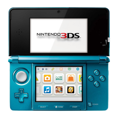 Консоль Nintendo 3DS Модифицированная 32GB Aqua Blue + 10 Встроенных Игр Б/У Нормальный - Retromagaz