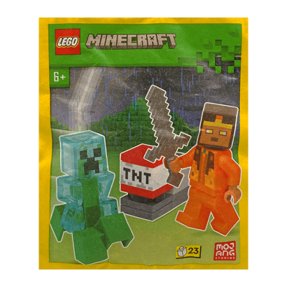 Конструктор Lego Фігурка Hero with Charged Creeper Paper Bag Minecraft 662406 min180 Новый - Retromagaz