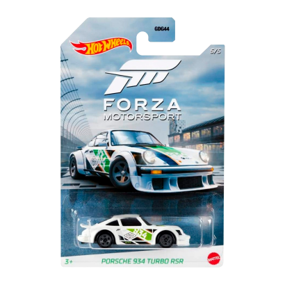 Тематична Машинка Hot Wheels Porsche 934 Turbo RSR Forza Motorsport 1:64 GJV71 White - Retromagaz