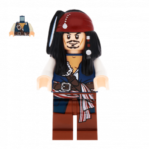 Фігурка Lego Pirates of the Caribbean Captain Jack Sparrow Films poc001 Б/У - Retromagaz