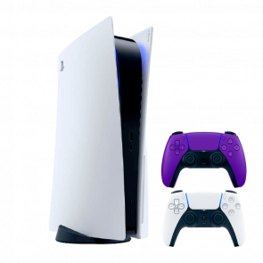 Набор Консоль Sony PlayStation 5 Blu-ray 825GB White Новый + Геймпад Беспроводной DualSense Purple