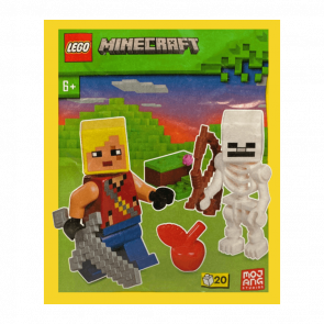 Конструктор Lego Фігурка Hero With Skeleton Paper Bag Minecraft 662409 Новый