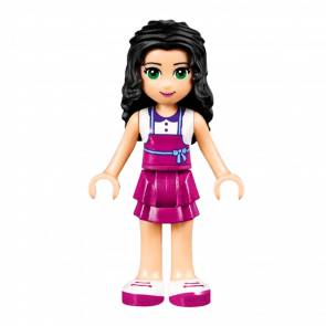 Фигурка Lego Girl Emma Magenta Layered Skirt Friends frnd183 1 Б/У