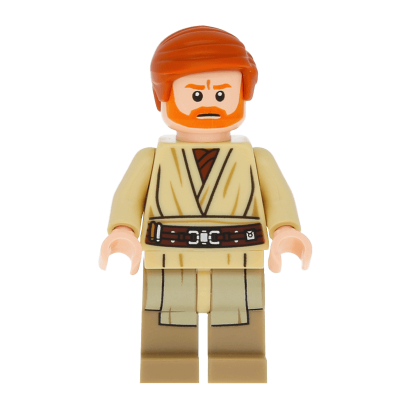 Фигурка Lego Джедай Obi-Wan Kenobi Dark Tan Printed Legs Star Wars sw0535 1 Новый - Retromagaz