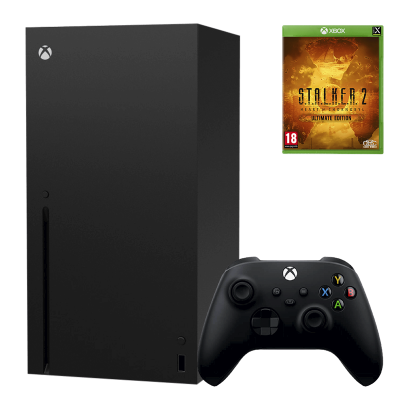 Набір Консоль Microsoft Xbox Series X 1TB Black Б/У  + Гра S.T.A.L.K.E.R. 2: Серце Чорнобиля (Heart of Chornobyl) Ultimate Edition Українська Озвучка Новий - Retromagaz