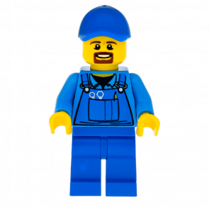 Фигурка Lego People 973pb0410 Overalls with Tools in Pocket Blue City cty0574 Б/У - Retromagaz