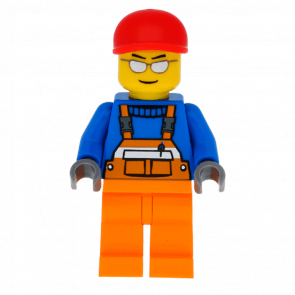 Фігурка Lego Construction 973px437 Overalls with Safety Stripe Orange City cty0294 Б/У - Retromagaz