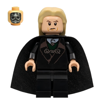 Фигурка Lego Harry Potter Lucius Malfoy Light Nougat Films hp104 Б/У - Retromagaz