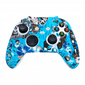 Чехол Силиконовый RMC Xbox Series Skulls Blue Новый