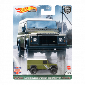 Машинка Premium Hot Wheels Land Rover Defender 110 Hard Top British Horsepower 1:64 GRJ63 Green