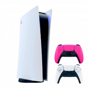 Набор Консоль Sony PlayStation 5 Digital Edition 825GB White Новый + Геймпад Беспроводной DualSense Pink