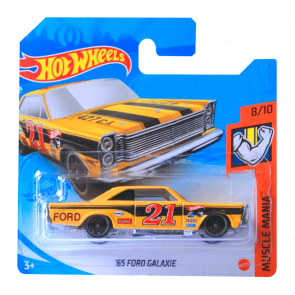 Машинка Базова Hot Wheels '65 Ford Galaxie Treasure Hunts Muscle Mania 1:64 GTC98 Yellow