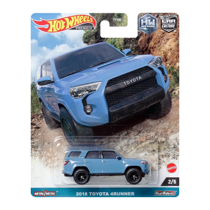 Машинка Premium Hot Wheels 2018 Toyota 4Runner Off-Road 1:64 HKC73 Blue - Retromagaz