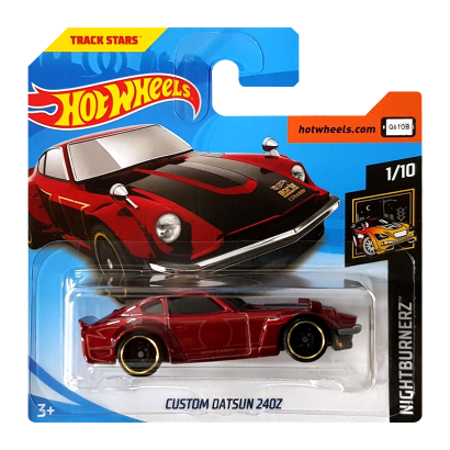 Машинка Базовая Hot Wheels Custom Datsun 240Z Nightburnerz 1:64 FJY95 Red - Retromagaz