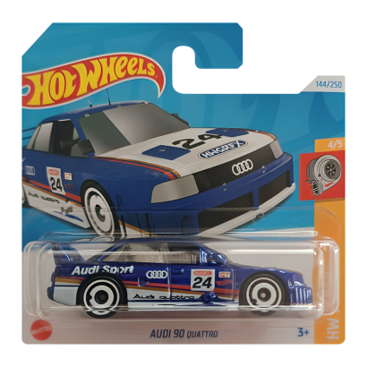 Машинка Базовая Hot Wheels Audi '90 Quattro Turbo 1:64 HTC64 Blue - Retromagaz